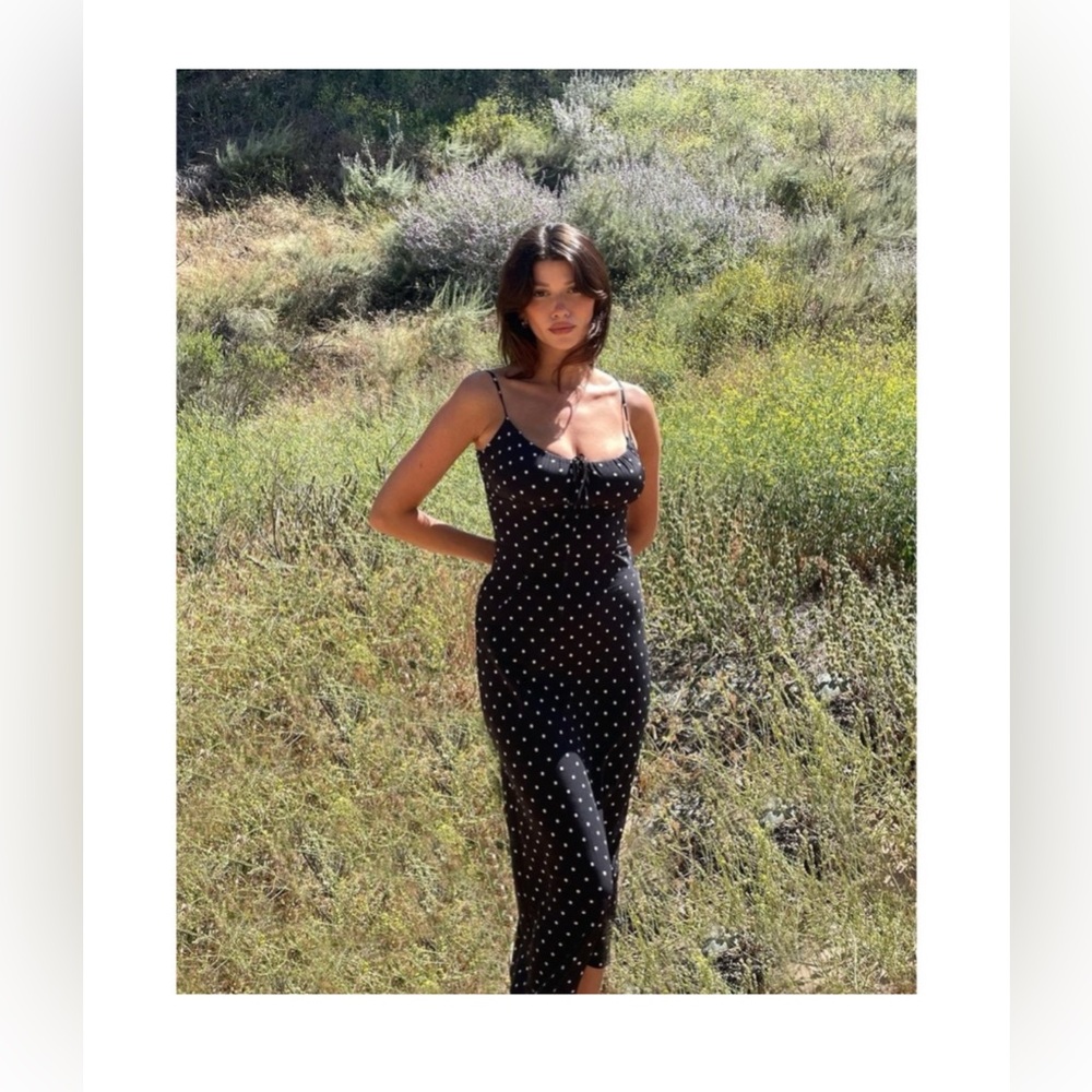 Realisation Par dress in Petite Spot
Noir
Size M 
Dress after Dry cleaning